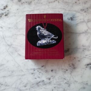 Waterford Crystal VTG Four Calling Birds 12 Days of Christmas Ornament - 1998
